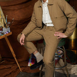 CHUCK | classic straight workwear pant | tobacco
