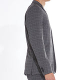 Wiley Glen Plaid Knit Blazer (Charcoal/Gray)