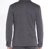 Wiley Glen Plaid Knit Blazer (Charcoal/Gray)