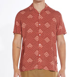 Lodi Printed Resort Shirt (Rust)