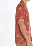 Lodi Printed Resort Shirt (Rust)