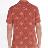 Lodi Printed Resort Shirt (Rust)