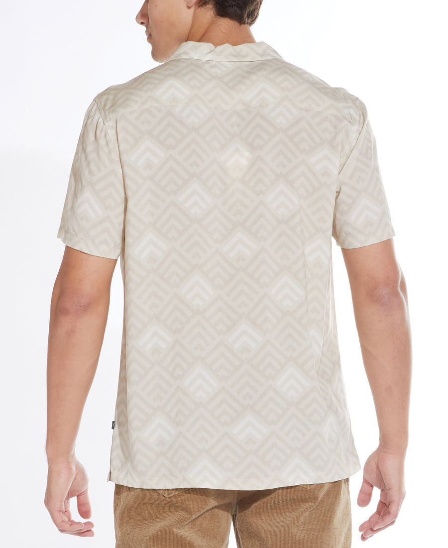 Lodi Printed Resort Shirt (Stone)