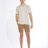 Lodi Printed Resort Shirt (Stone)