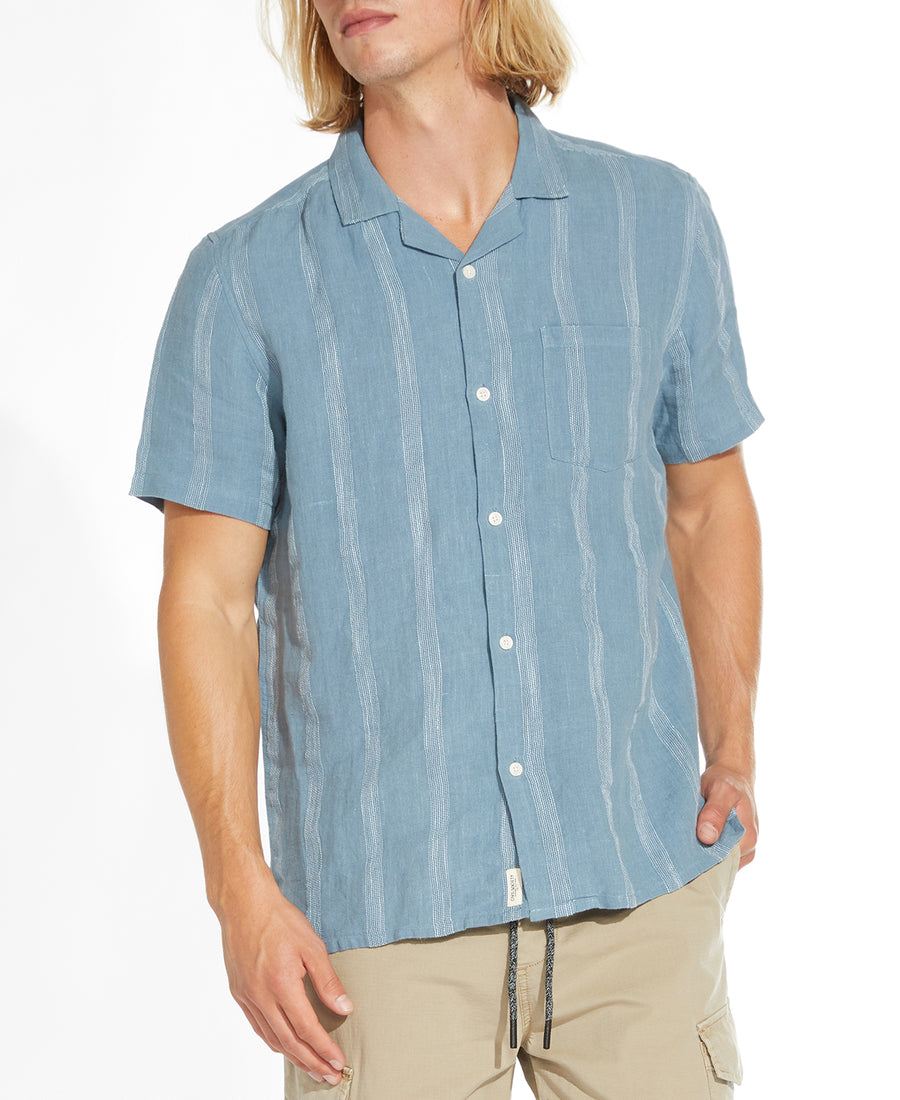 Lodi Linen Resort Shirt (Copen Blue)