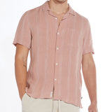 Lodi Linen Resort Shirt (Dusty Pink)