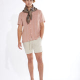 Lodi Linen Resort Shirt (Dusty Pink)