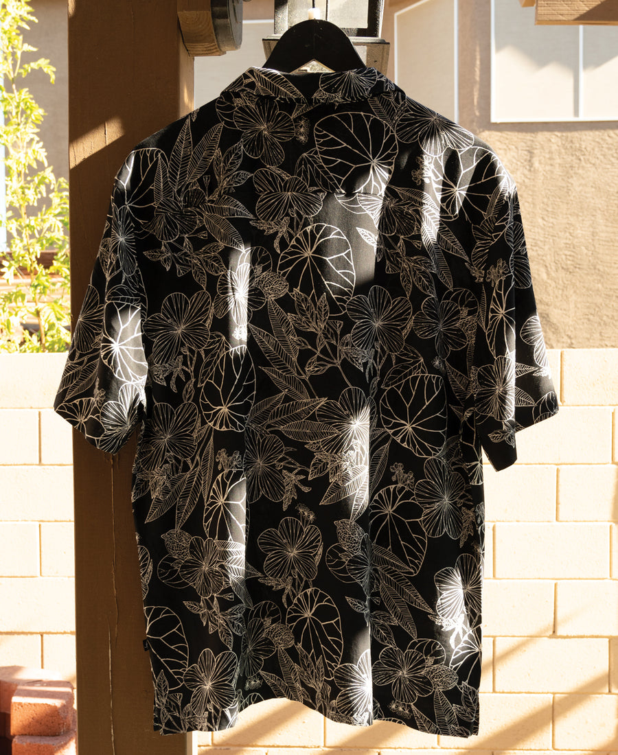 Hibiscus Resort Shirt (Black)