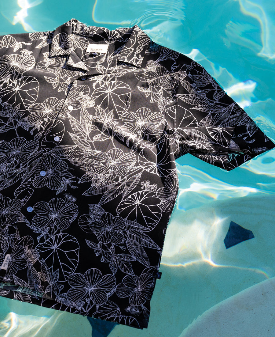 Hibiscus Resort Shirt (Black)