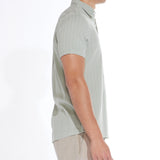 Pueblo Jacquard Stripe Woven Shirt (Sage)