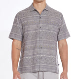 ANZA | relaxed fit woven shirt | charcoal