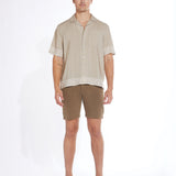 Gustavo Relaxed Fit Resort Shirt (Khaki)