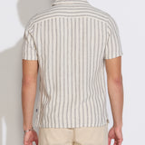 TRIPOLI | relaxed fit striped resort shirt | natural