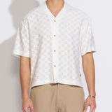MERIDA | boxy fit resort shirt | white