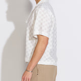 MERIDA | boxy fit resort shirt | white