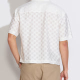 MERIDA | boxy fit resort shirt | white