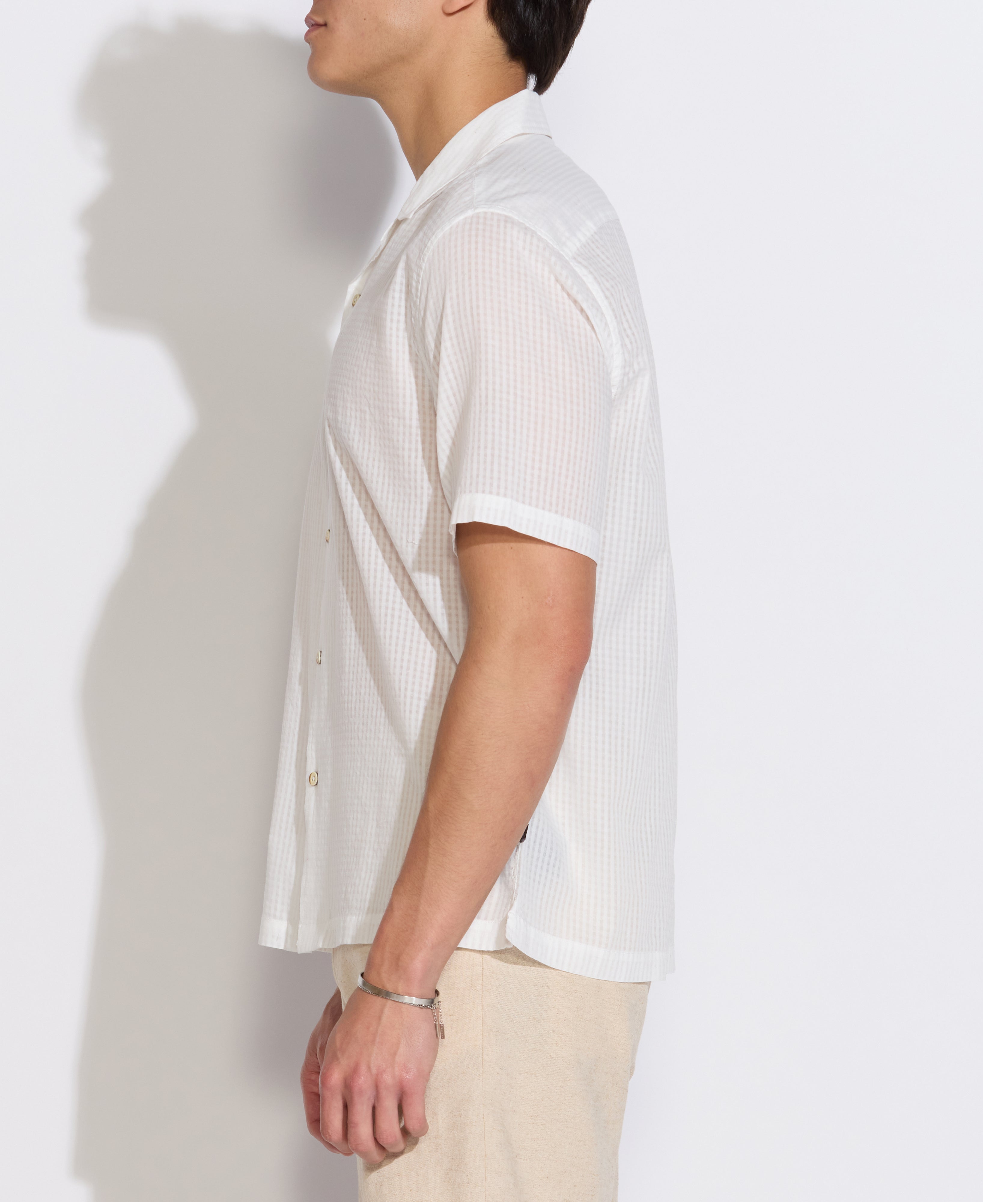 MALAKAI | relaxed fit resort shirt | white