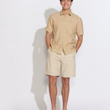 BATARAZA | relaxed fit woven shirt | khaki