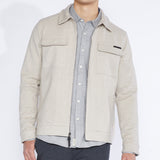 DEREK | trucker jacket | heather stone