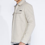 DEREK | trucker jacket | heather stone