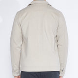 DEREK | trucker jacket | heather stone