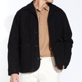 ABBOTT | relaxed fit walking coat | black