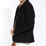 ABBOTT | relaxed fit walking coat | black