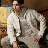 ABBOTT | relaxed fit walking coat | cream