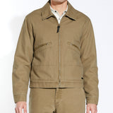 ALDRICH | cropped zip workwear jacket | tobacco