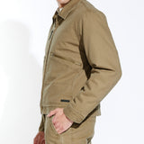 ALDRICH | cropped zip workwear jacket | tobacco