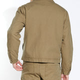 ALDRICH | cropped zip workwear jacket | tobacco