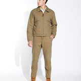 ALDRICH | cropped zip workwear jacket | tobacco
