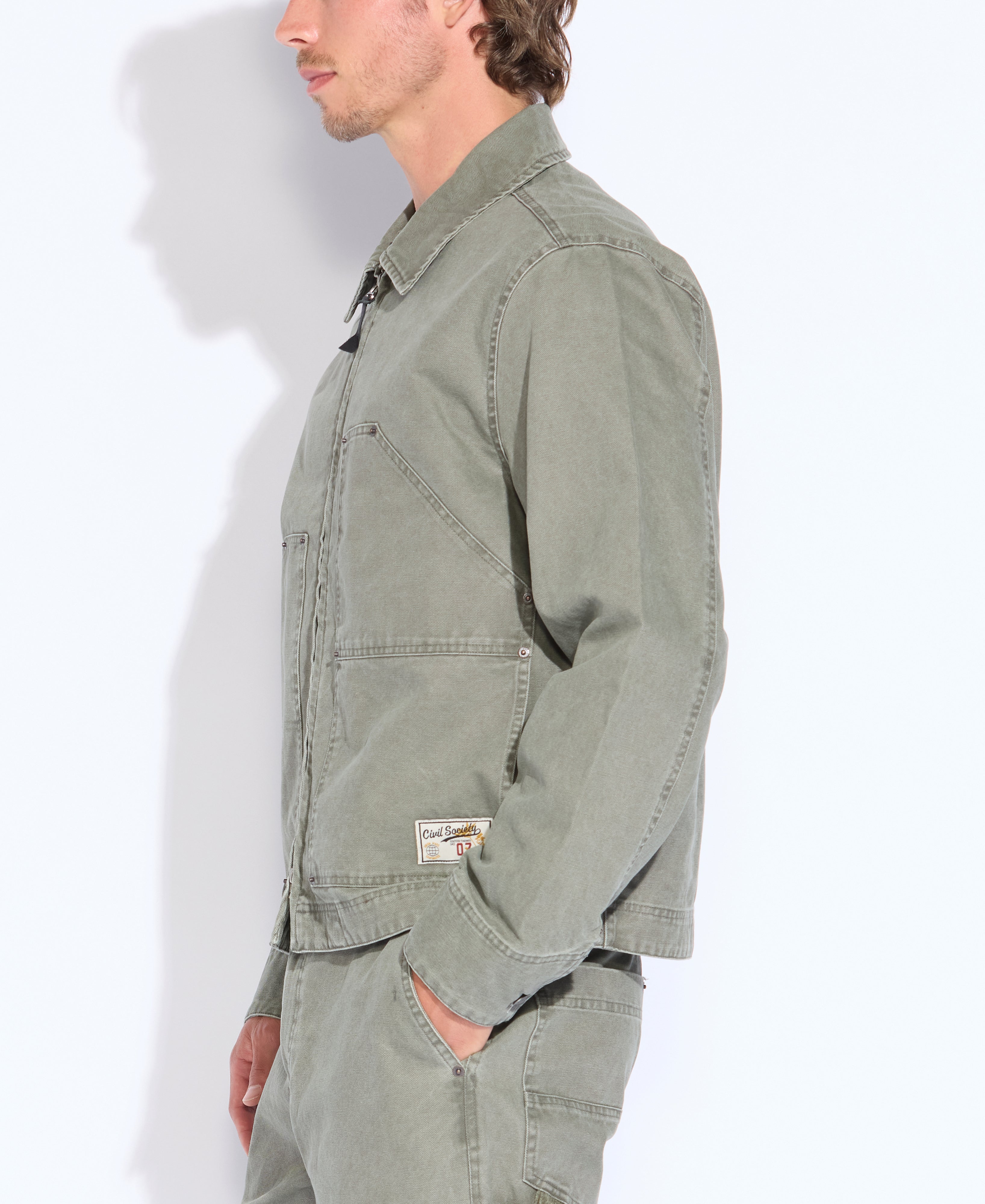 ALTOONA | boxy fit carpenter jacket | olive