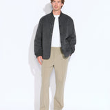 ALDERLEY | relaxed fit reversible liner jacket | heather charcoal