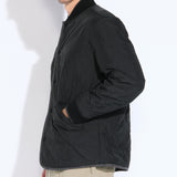 ALDERLEY | relaxed fit reversible liner jacket | heather charcoal