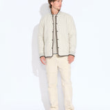ALDERLEY | relaxed fit reversible liner jacket | heather espresso