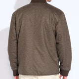 ALDERLEY | relaxed fit reversible liner jacket | heather espresso