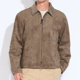 ELKO | driving jacket | dark taupe