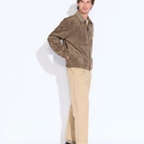 ELKO | driving jacket | dark taupe