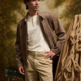 ELKO | driving jacket | dark taupe