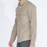 Enzo Flannel Shirt (Heather Taupe)