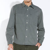 ERNST | relaxed fit long sleeve shirt | dark charcoal