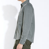 ERNST | relaxed fit long sleeve shirt | dark charcoal