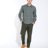 ERNST | relaxed fit long sleeve shirt | dark charcoal