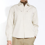 ERNST | relaxed fit long sleeve shirt | ecru