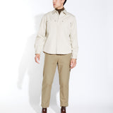 ERNST | relaxed fit long sleeve shirt | ecru