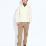 BANGOR | relaxed fit long sleeve camp shirt | cream