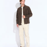 GILLETTE | relaxed fit long sleeve shirt | espresso
