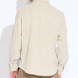 GILLETTE | relaxed fit long sleeve shirt | oatmeal