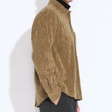 GILLETTE | relaxed fit long sleeve shirt | tobacco